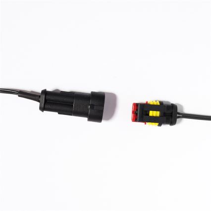 Laiendatav LED-välisvalguskett CONE FILAMENT 20xE10, 14 m, värviline/soe valge, IP44, Valmistatud EL-is