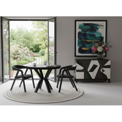 Laiendatav söögilaud CONVI 100/140x73 cm must