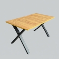 Laiendatav söögilaud DOMO 150/190x80 cm craft-tamm/must