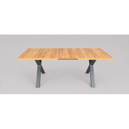 Laiendatav söögilaud DOMO 150/190x80 cm craft-tamm/must