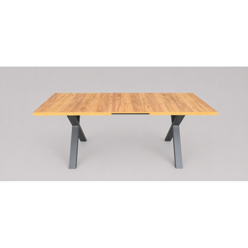 Laiendatav söögilaud DOMO 150/190x80 cm craft-tamm/must
