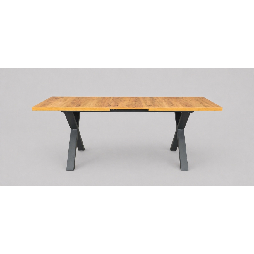 Laiendatav söögilaud DOMO 150/190x80 cm craft-tamm/must