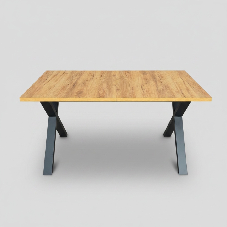 Laiendatav söögilaud DOMO 150/190x80 cm craft-tamm/must