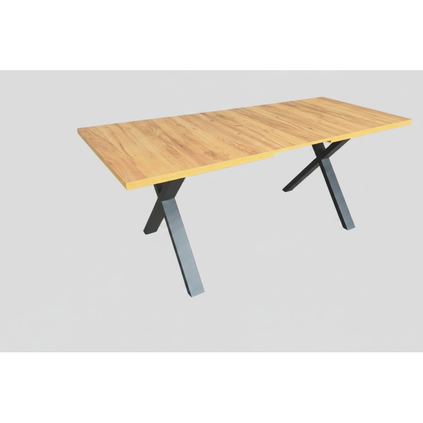 Laiendatav söögilaud DOMO 150/190x80 cm craft-tamm/must