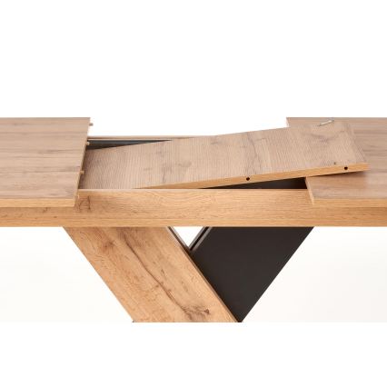 Laiendatav söögilaud DROM 130/175x85 cm Wotan-tamm/must