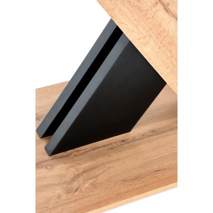 Laiendatav söögilaud DROM 130/175x85 cm Wotan-tamm/must