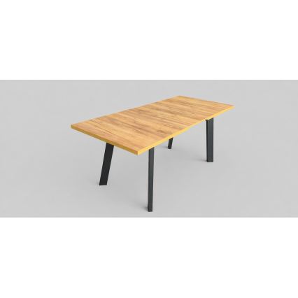 Laiendatav söögilaud KERNO 150/190x80 cm craft-tamm/must