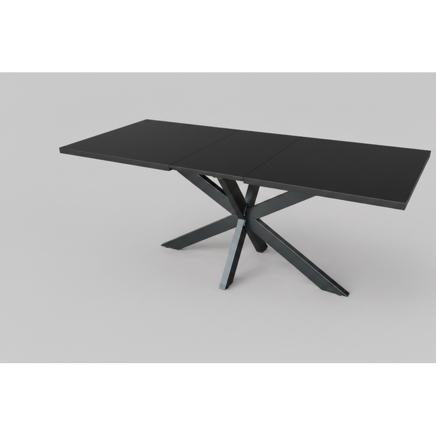 Laiendatav söögilaud SAMLE 150/190x80 cm, must