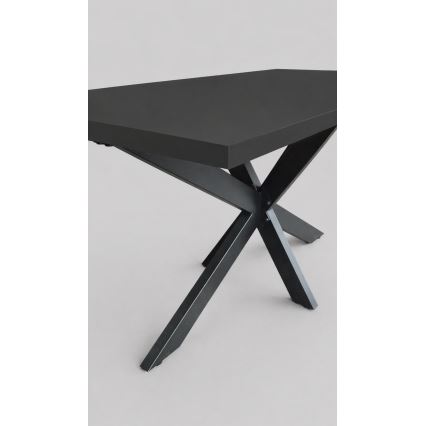 Laiendatav söögilaud SAMLE 150/190x80 cm, must