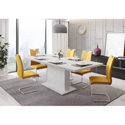 Laiendatav söögilaud STRAP 160/200 x 90 cm valge