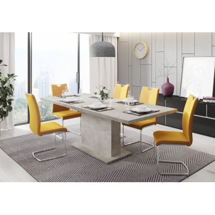 Laiendatav söögilaud STRAP, hall betooniviimistlus