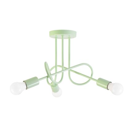 Lakke kinnitatav lühter OXFORD 3xE27/15W/230V roheline