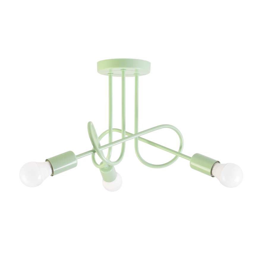 Lakke kinnitatav lühter OXFORD 3xE27/15W/230V roheline