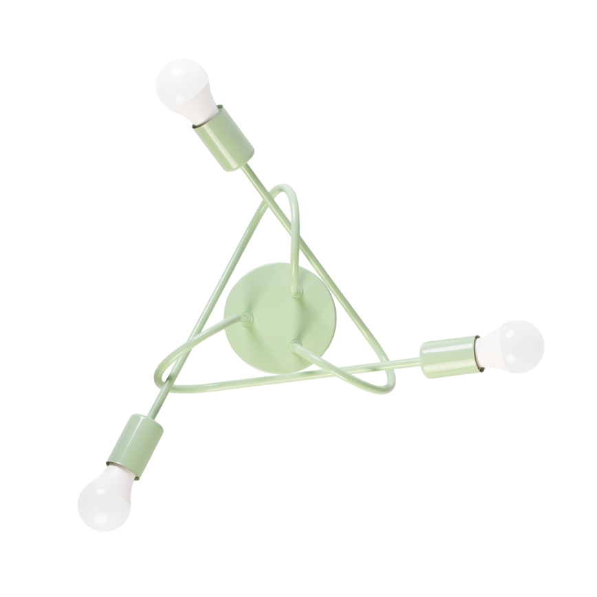 Lakke kinnitatav lühter OXFORD 3xE27/15W/230V roheline