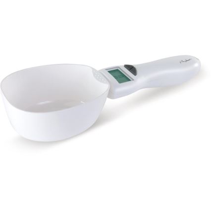 Lamart - valge LCD-ekraaniga kaalulusikas 2xAAA