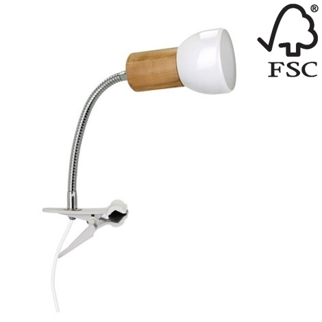 Lamp klamberkinnitusega SVENDA 1xE27/60W/230V kask - FSC sertifitseeritud