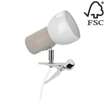 Lamp klamberkinnitusega SVENDA 1xE27/60W/230V tamm - FSC sertifitseeritud