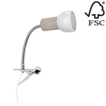 Lamp klamberkinnitusega SVENDA 1xE27/60W/230V tamm - FSC sertifitseeritud