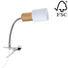 Lamp klamberkinnitusega TREEHOUSE 1xE27/25W/230V tamm - FSC sertifitseeritud