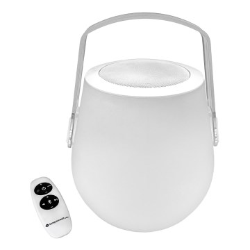 Lampenwelt - LED RGB Hämardatav laualamp kõlariga LED/3W/3,7V Bluetooth 2000mAh IP44 + kaugjuhtimispult