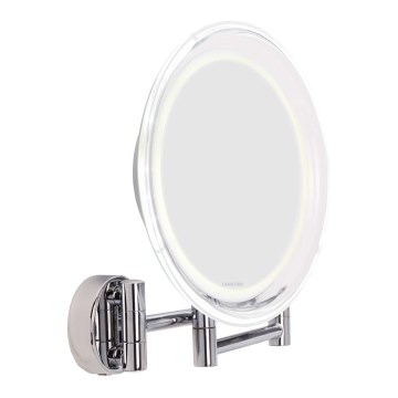 Lanaform - LED seinale kinnitatav kosmeetikapeegel WALL LED/4xAAA