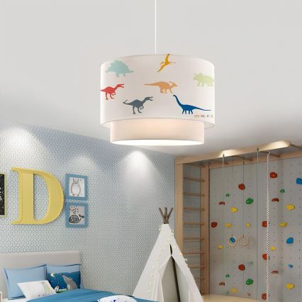 Laste laelamp CANDY 1xE27/40W/230V valge/mitmevärviline