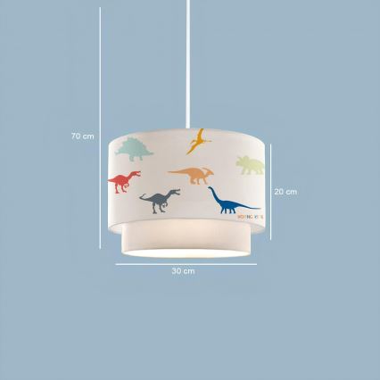 Laste laelamp CANDY 1xE27/40W/230V valge/mitmevärviline