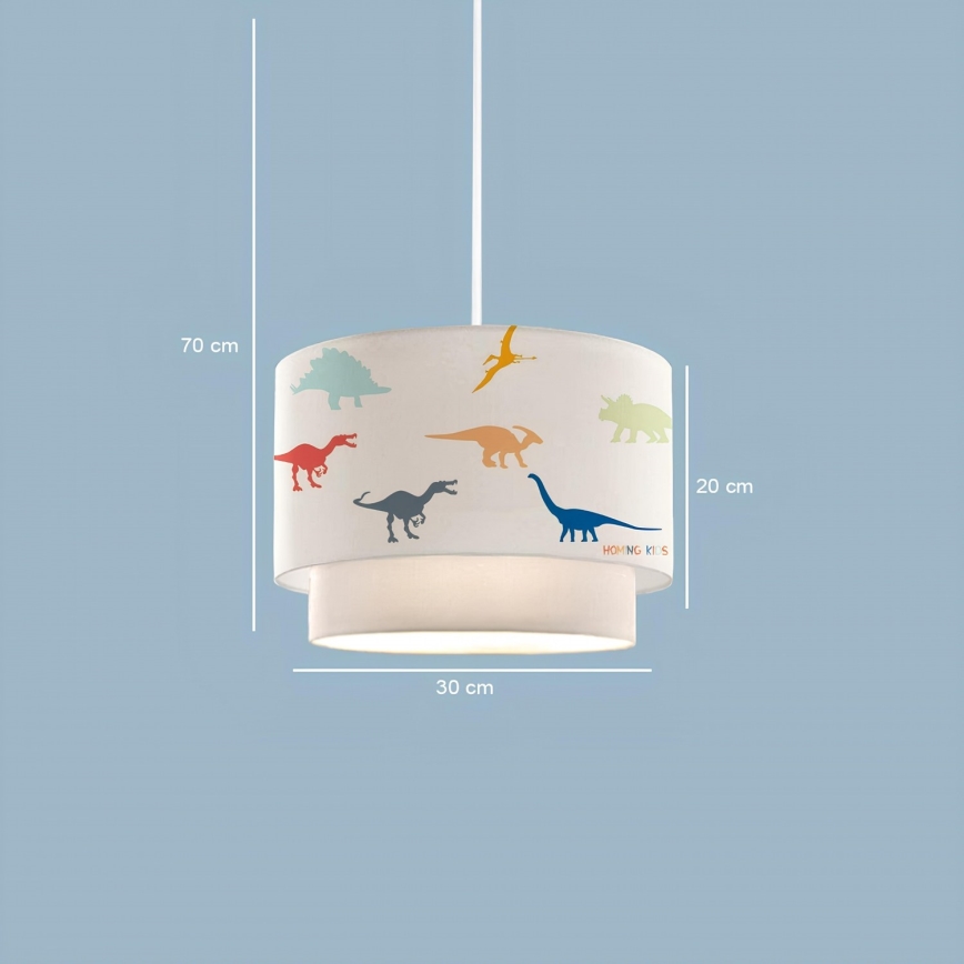 Laste laelamp CANDY 1xE27/40W/230V valge/mitmevärviline