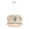Laste laelamp CANDY 1xE27/40W/230V valge/mitmevärviline