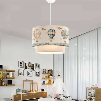 Laste laelamp CANDY 1xE27/40W/230V valge/mitmevärviline