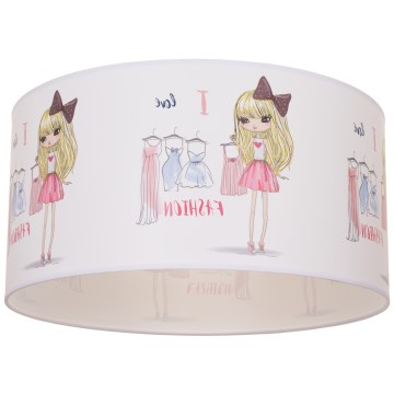 Laste laelamp GIRLS VIBES 1xE27/60W/230V, läbimõõt 40 cm, Armastan moodi
