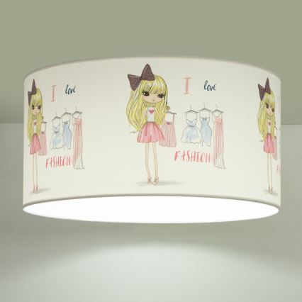 Laste laelamp GIRLS VIBES 1xE27/60W/230V, läbimõõt 40 cm, Armastan moodi