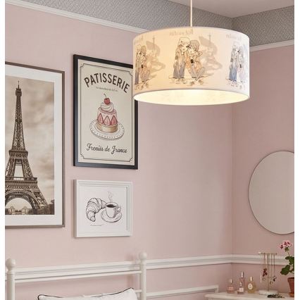 Laste laelamp GIRLS VIBES 1xE27/60W/230V läbimõõt 40 cm Paris