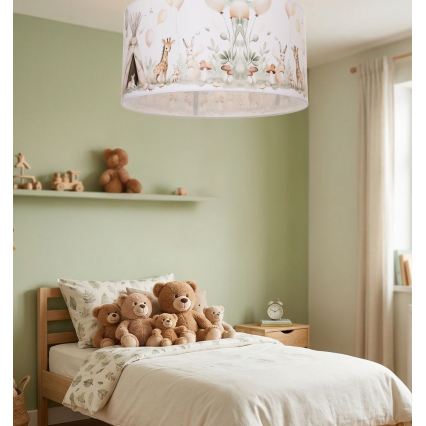 Laste laelamp KIDS ROOM 1xE27/60W/230V, läbimõõduga 40 cm, loomad
