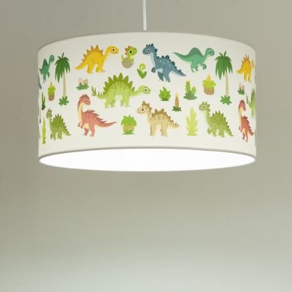 Laste laelamp KIDS ROOM 1xE27/60W/230V, läbimõõt 40 cm, dinosaurus