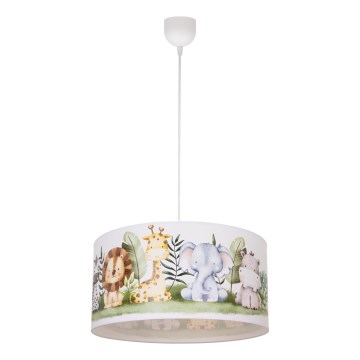 Laste laelamp KIDS ROOM 1xE27/60W/230V, läbimõõt 40 cm, džungel