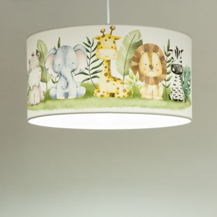 Laste laelamp KIDS ROOM 1xE27/60W/230V, läbimõõt 40 cm, džungel