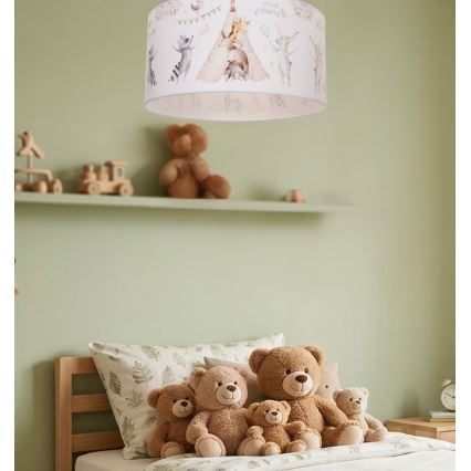 Laste laelamp KIDS ROOM 1xE27/60W/230V, läbimõõt 40 cm, loomakujundusega