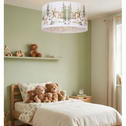 Laste laelamp KIDS ROOM 1xE27/60W/230V, läbimõõt 40 cm, loomakujundusega