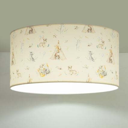 Laste laelamp KIDS ROOM 1xE27/60W/230V, läbimõõt 40 cm, loomamotiiviga