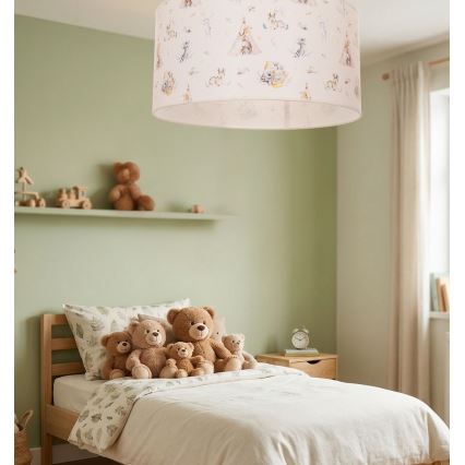 Laste laelamp KIDS ROOM 1xE27/60W/230V, läbimõõt 40 cm, loomamotiiviga