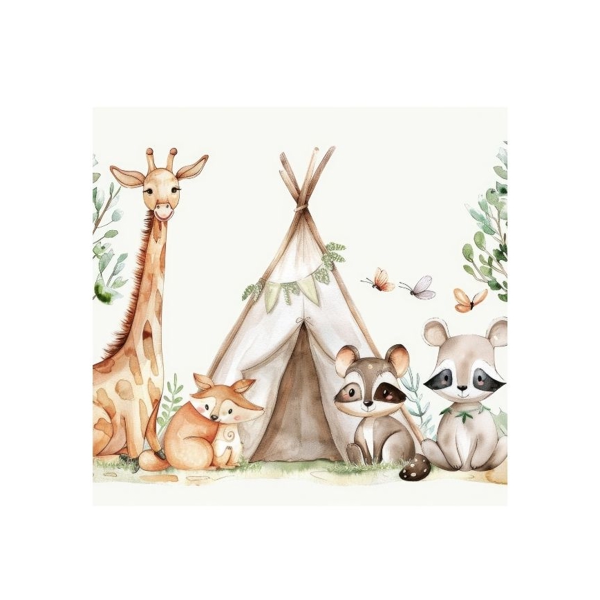 Laste laelamp KIDS ROOM 1xE27/60W/230V, läbimõõt 40 cm, loomamotiiviga