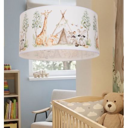 Laste laelamp KIDS ROOM 1xE27/60W/230V Ø 40 cm loomamotiiviga