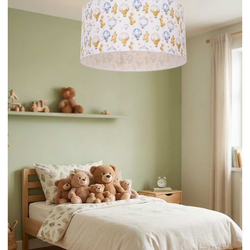 Laste laelamp KIDS ROOM, 1×E27/60W/230V, Ø 40 cm, õhupallide motiiv