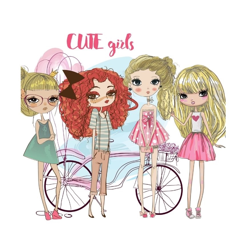 Laste laevalgusti GIRLS VIBES 1xE27/60W/230V läbimõõt 40 cm tüdrukutele