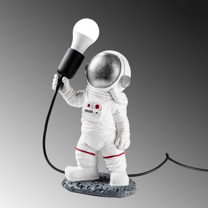 Laste lamp ASTRONAUT 1xE27/40W/230V hõbedane/valge