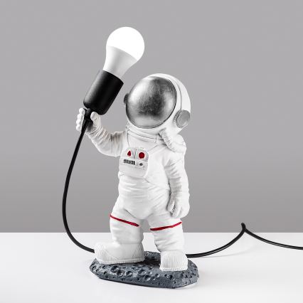 Laste lamp ASTRONAUT 1xE27/40W/230V hõbedane/valge
