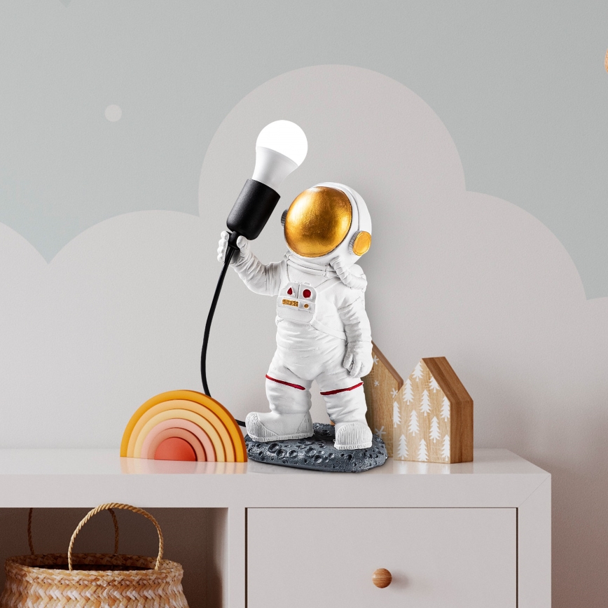 Laste lamp ASTRONAUT 1xE27/40W/230V vask/valge