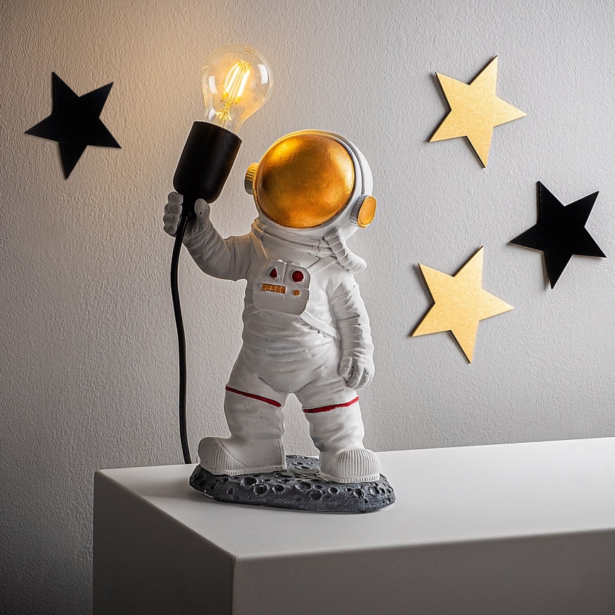 Laste lamp ASTRONAUT 1xE27/40W/230V vask/valge