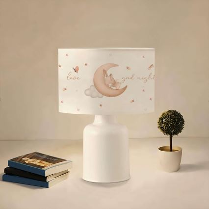 Laste lamp CANDY 1xE27/40W/230V valge/beez